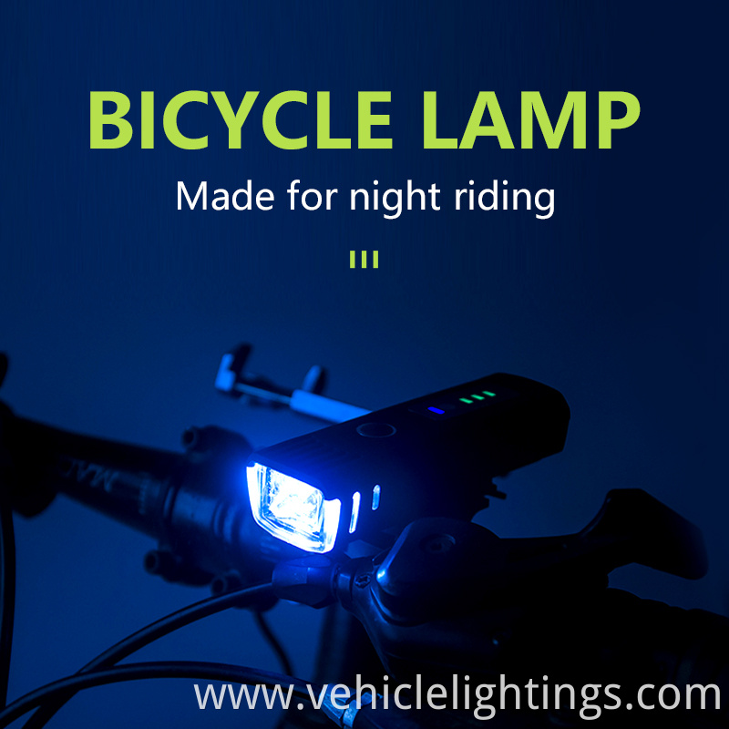 2023 Hot Selling Type-C Rechargeable Bike Light Set Bicycle Head And Tail Light Rechargeable Bicycle Safety Light